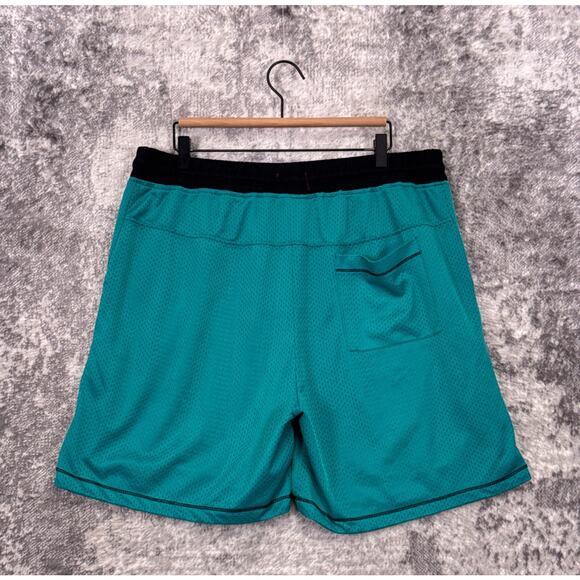 Diet Starts Monday Shorts XXL Mens Mesh Drawstring Waist Globe Graphic 6" - Picture 2 of 8